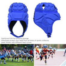 EVA Sports Helmet for Football Baseball Rugby Roller Guard Blue L
