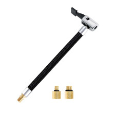 Replacement Tyre Hose with Adaptors Tire Inflator Extension Hose Air Compressor Tube Pipe