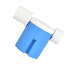 Side Inlet Water Level Control Valve for Solar Water Tanks Automatic Plastic Float Valve for Pools and Towers Blue