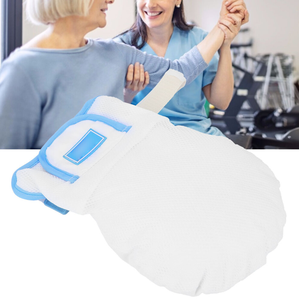 Breathable 3D Mesh Patient Finger Restraint Gloves, 27x16.5cm