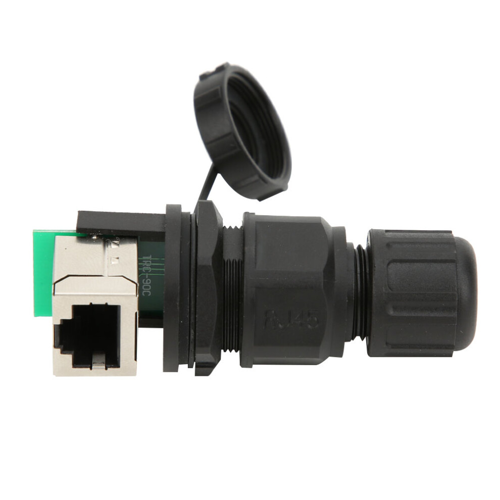 8 Pin Waterproof Rj45 Connector 90 Network Bridge Durable Ethernet Adapter 8411362476426