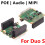Power Over Ethernet HAT With Auditory Output For Milk V Computing Projects Short Pin 5