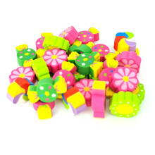 50 pcs Assorted Rubber Erasers for Kids Dentist & School Theme Bright & Cute