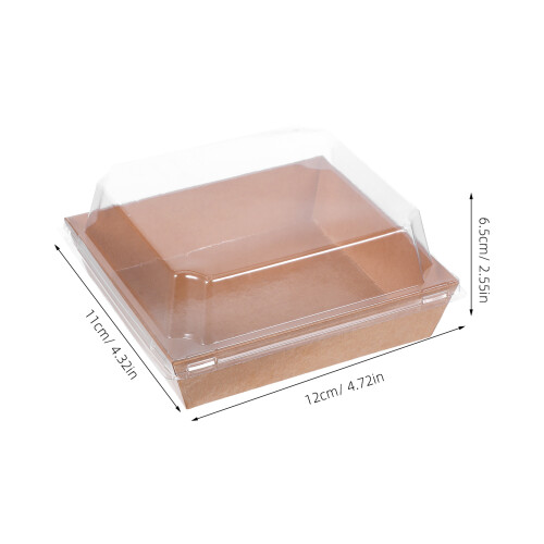 100Ud Envases Con Visible Para Tartas, Macarons Y Snacks 1