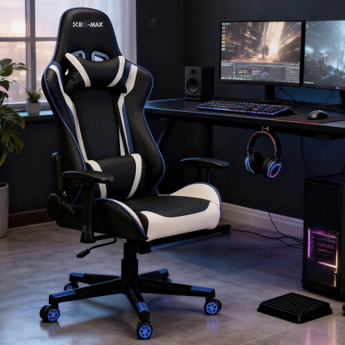 RG-Max Gaming Racing Recliner Chair - Blue