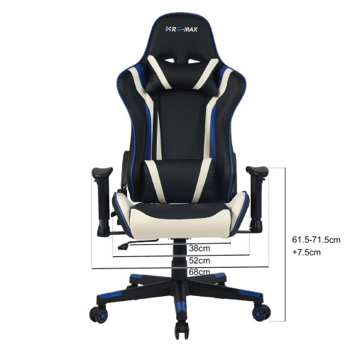 RG-Max Gaming Racing Recliner Chair - Blue 1