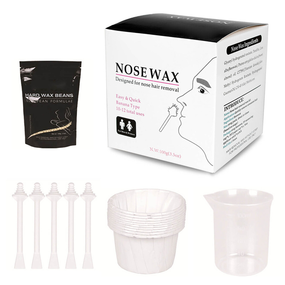 All-Inclusive Nose & Eyebrow Hair Removal Wax Kit for Hygienic Use