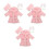 3Ensembles Peignoirs Bébé En Rose Pour Usage 5
