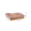 100Pcs Portable Khaki Paper Dessert Boxes with Clear Lid 2