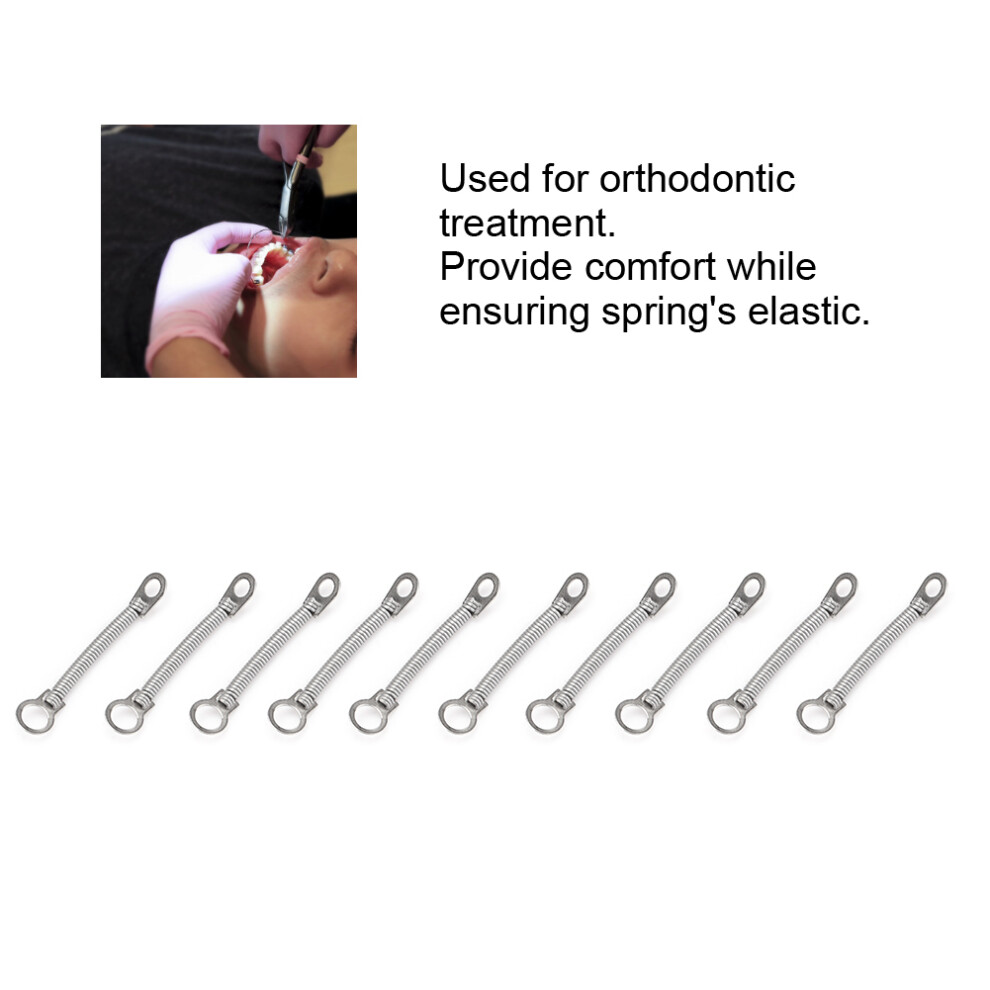 10pcs Orthodontic Coil Spring NITI 0.012x12mm Dental Accessory for Braces