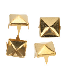 Leder-Spike-Rivets 400 Sets 4-7mm Goldmetall-Nieten für Taschen Schuhe Gürtel DIY