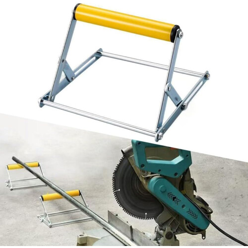 Adjustable Height Cutting Machine Material Support Stand Frame, 55–135mm Range Foldable Metal Bracket for Table Saw and Power Tool Use, Portable 2