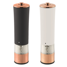 Moulin à sel et à poivre électrique, rechargeable par USB, lot de 2, broyeur à poivre automatique avec mouture réglable, indispensable en