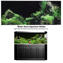 Aquarium DIY Background Sticker 61x40cm - Waterproof Bright Colors Easy Fit