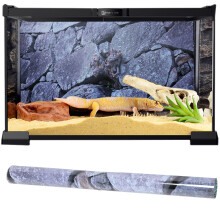 Decorative 76x46cm Stone Background Sticker for Aquarium Tanks