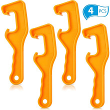 Professional 5 Gallon Paint Can Opener, Durable Plastic Bucket Lid Opener With Anti-Slip Grip For Hassle-Free Opening Of Large Containers (4PCS)