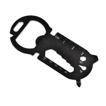 Multifunktionaler Schlüsselanhänger, EDC-Multitool aus Edelstahl, leichtes, einteiliges Gehäuse, tragbares Design für einfaches Tragen, Anti