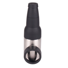 Doppelwandiger, isolierter Dosenkühler aus Edelstahl, rutschfester Griff mit integriertem Flaschenöffner, perfekt für Outdoor-Aktivitäten und als