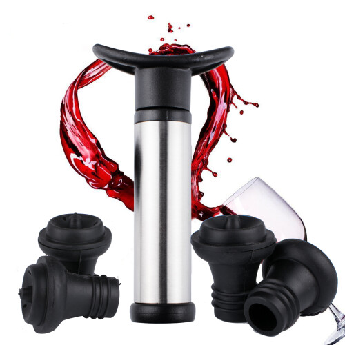 Σύστημα κενού Wine Saver, Διατηρεί το κρασί φρέσκο, τα πώματα κρασιού σιλικόνης κενού