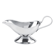 Sauskom voor thuisgebruik, roestvrije en corrosiebestendige schenktuit van roestvrij staal met ergonomische handgreep, voor soepel schenken.