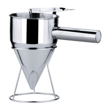 Pandekagedejdispenser i rustfrit stål, elegant design møder holdbarhed, problemfri betjening sikret af tilbagefjederfunktion, aftageligt håndtag
