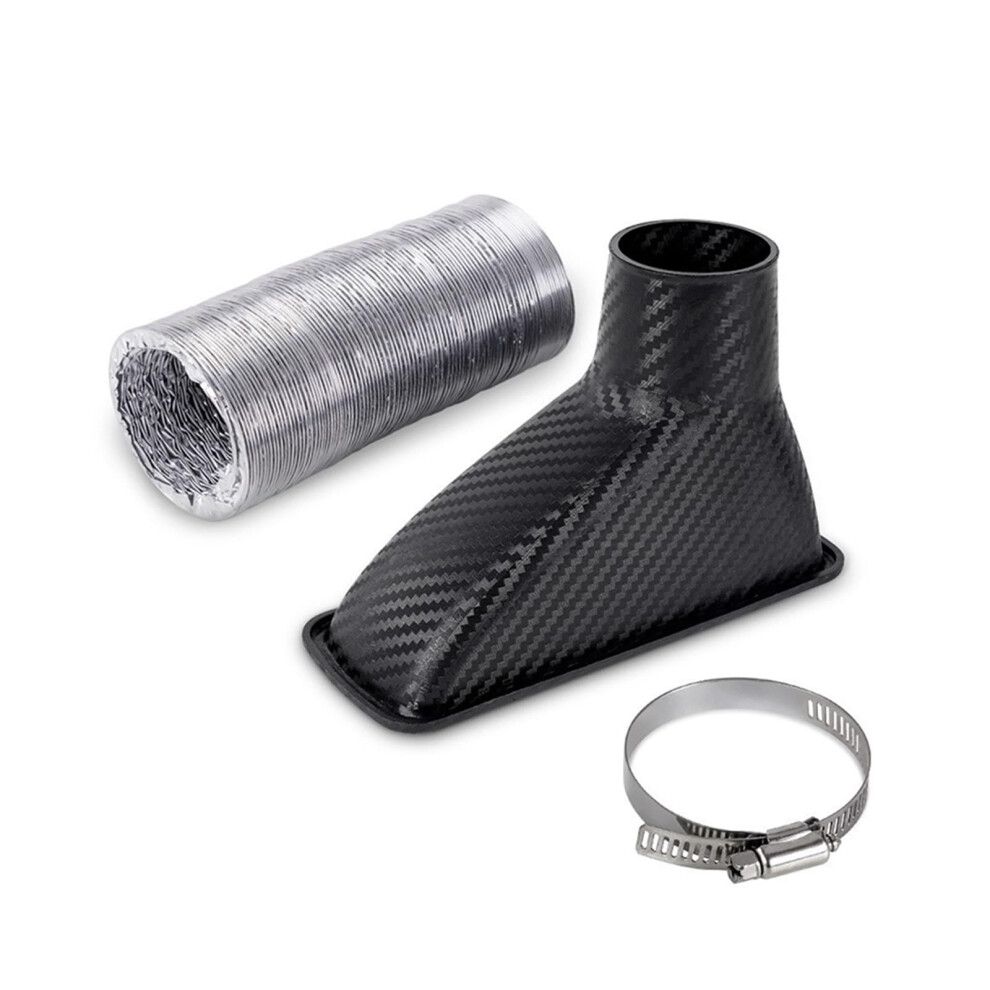 Air Hose Pipe Car Universal Cold Air Intake Pipe Kit Front Bumper Abs Plastic Turbo Air Funnel Inlet Kit Brake Cooling Pipe(B) 9105992153886