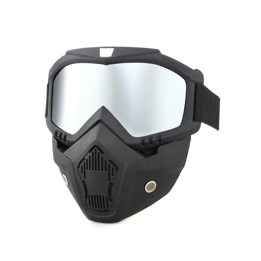 Head-Mounted Professional Automatic Welding Mask Goggles Light Filter Anti-Glare Welding Helmet Equipment Protective Mask(Silver) 9323874036649