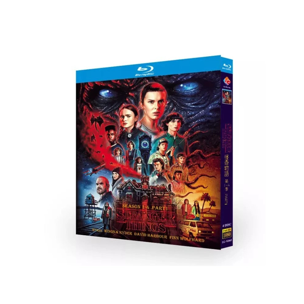 Stranger Things Season 1-4  4-Disc 1080P BD All Region New Box Set