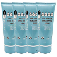OmniShaver Shave Butter - Hidratl borotvakrm frfiaknak s noknek | rzkeny bor formula | Utazsi mret 6 oz | Aloe teafa s shea vaj  4 db-os c