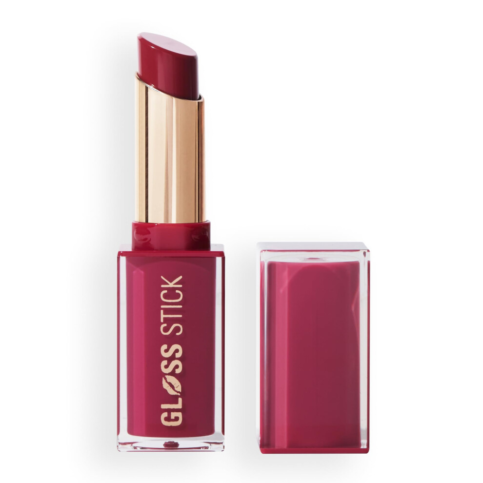 Revolution Beauty Lo Revolution Beauty London Pout Lip Gloss Stick Pigmented High-Shine Formula With Hyaluronic Acid & Vitamin E Vegan & Cruelty-Free Sour Berry 0.1 - Image 5