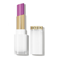 REVLON Super Lustrous Glass Shine Balm, Hydrating Tinted Lip Balm with Hyaluronic Acid, Aloe & Rose Quartz, Light-Medium Purple Lipstick, 017 Luminous