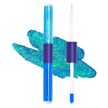 UNICORN SNOT Quiet Riot Glitter Lip Duo | 2-i-1 s?t: mat l?bestift & plastikfri glitter | Julegave julestr?mpestopper & julemakeup | 0,15 oz bl?
