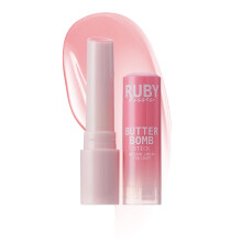 Ruby Kisses Butter Bomb Balsamo per labbra Lucidalabbra colorato ad alta brillantezza Rossetto fondente ultra idratante con burro di karit? per u