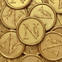 50Pcs Gouden Wax Seal Stickers Vintage Botanische Bladeren voor Trouwen, Envelop, Cadeauverpakking