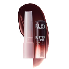 Ruby Kisses Butter Bomb Balsamo per labbra Lucidalabbra colorato ad alta brillantezza Rossetto fondente ultra idratante con burro di karit? per u