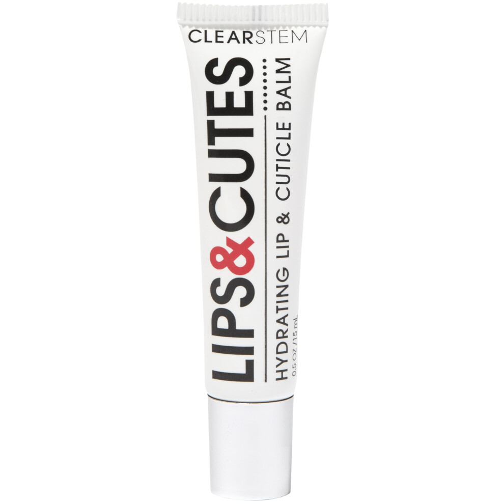 Clearstem Lips&Cutes Lip Balm & Cuticle Care - Multi-Tasking Hydrating Balm With Peptides Vitamin E & Green Tea - Lip Care Products & Cuticle Balm E