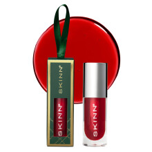 SKINN Luminous Lip Oil Crimson - Cura labbra per labbra secche e screpolate - Formula ultraleggera non appiccicosa con finitura lucida trasparent