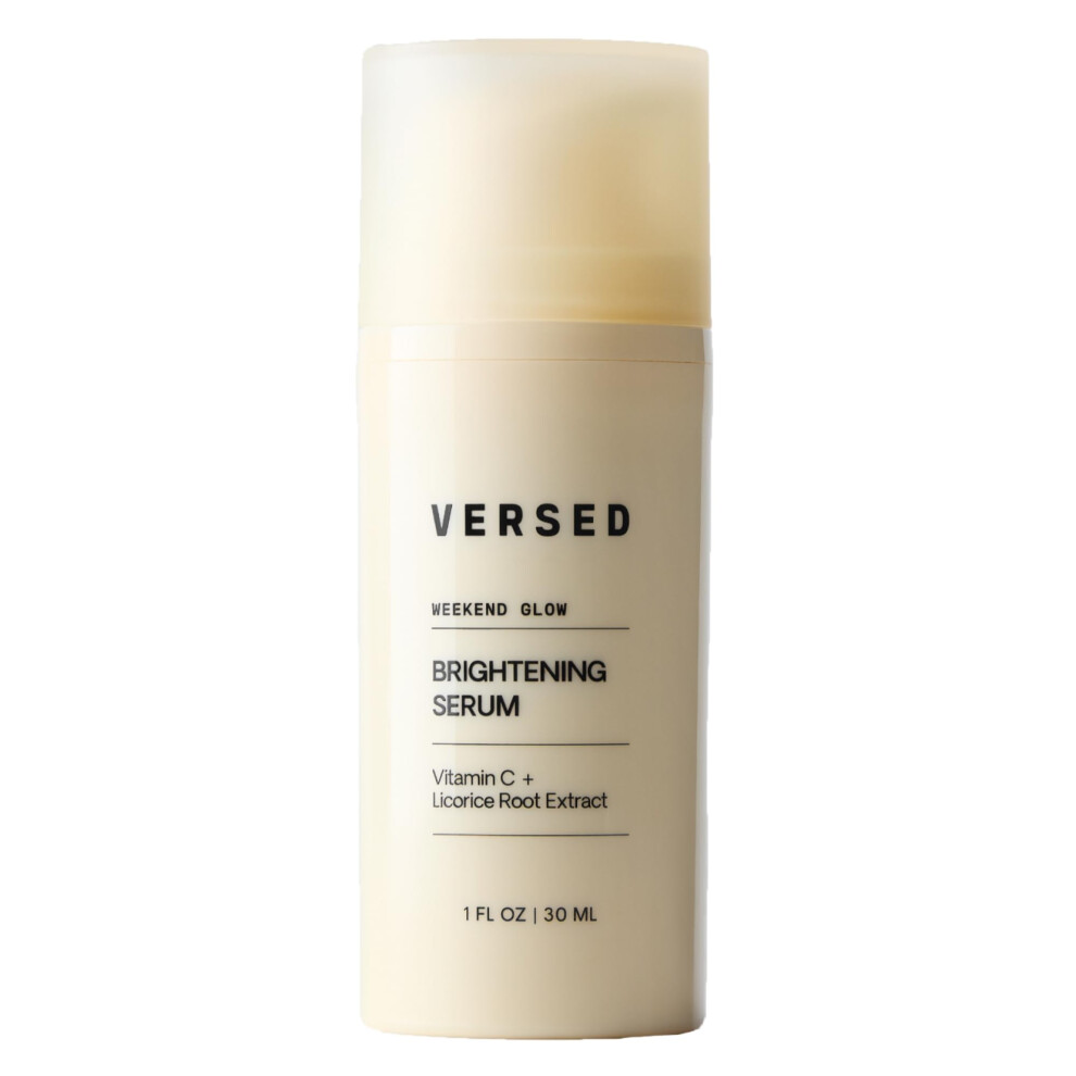 Versed Weekend Glow Vitamin C Serum For Face - Hydrating Face Serum With Niacinamide Licorice Root & Vit C (1 Fl Oz)