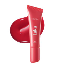 Laka Fruity Lip Glotioner 10ml Lucidalabbra con colori vivaci e brillanti Punta in gelatina per un'applicazione igienica e facile Balsamo rimpolp
