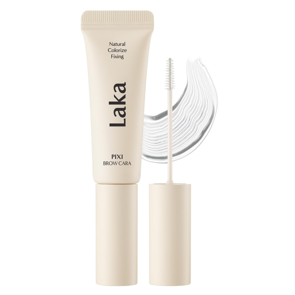 Laka Pixi Eyebrow Mascara 8G/0.28Oz. Eyebrow Gel To Fix And Shape Brows Clump-Free Brow Fixer With Slim Precision Brush Vegan K-Beauty (#00 Basi