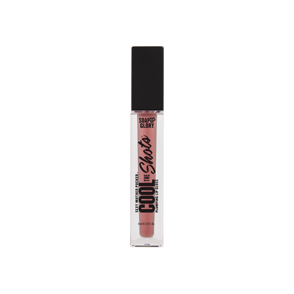 Soap & Glory Smp Cool The Shots Plumping Lip Gloss - Hydrating & Cooling Lip Plumper - Infused With Menthol & Vitamin E - High Shine Glossy Finish