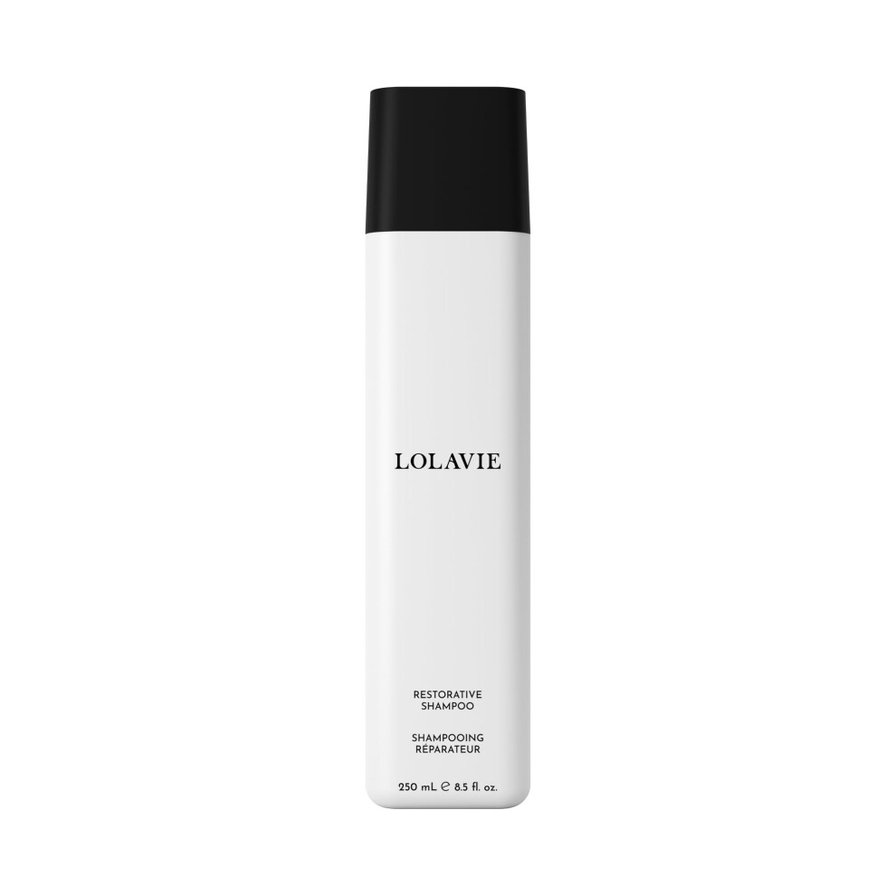 Lolavie Restorative Shampoo - 8.5 Oz - Repairs Look Of Damage Protects From Breakage Reduces Frizz For 12X Softer Smoother Hair - Gentle Color Sa