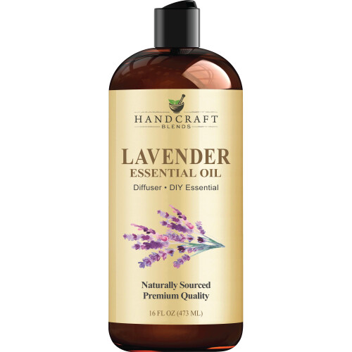 Handcraft Blends Lavender Essential Oil - Huge 16 Fl Oz - for Candle Making Soap Making Diffusers and Aromatherapy