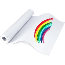 Schildersezel papierrol 12 inch x 49 voet Duurzaam tekenpapier voor kinderen Kunst Wit Bulletin Board Papier Ambachtelijke papierrol voor verf Muurku