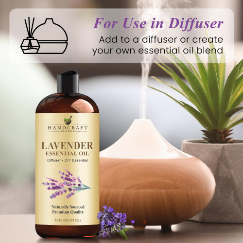Handcraft Blends Lavender Essential Oil - Huge 16 Fl Oz - for Candle Making Soap Making Diffusers and Aromatherapy 1