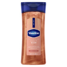 Vaseline Glazed and Glisten Sunlit Glow Body Gel Oil Vanilka Kakao Trpytiv s ultra hydratacnmi lipidy a 100% cistm kakaovm mslem 6,8 oz
