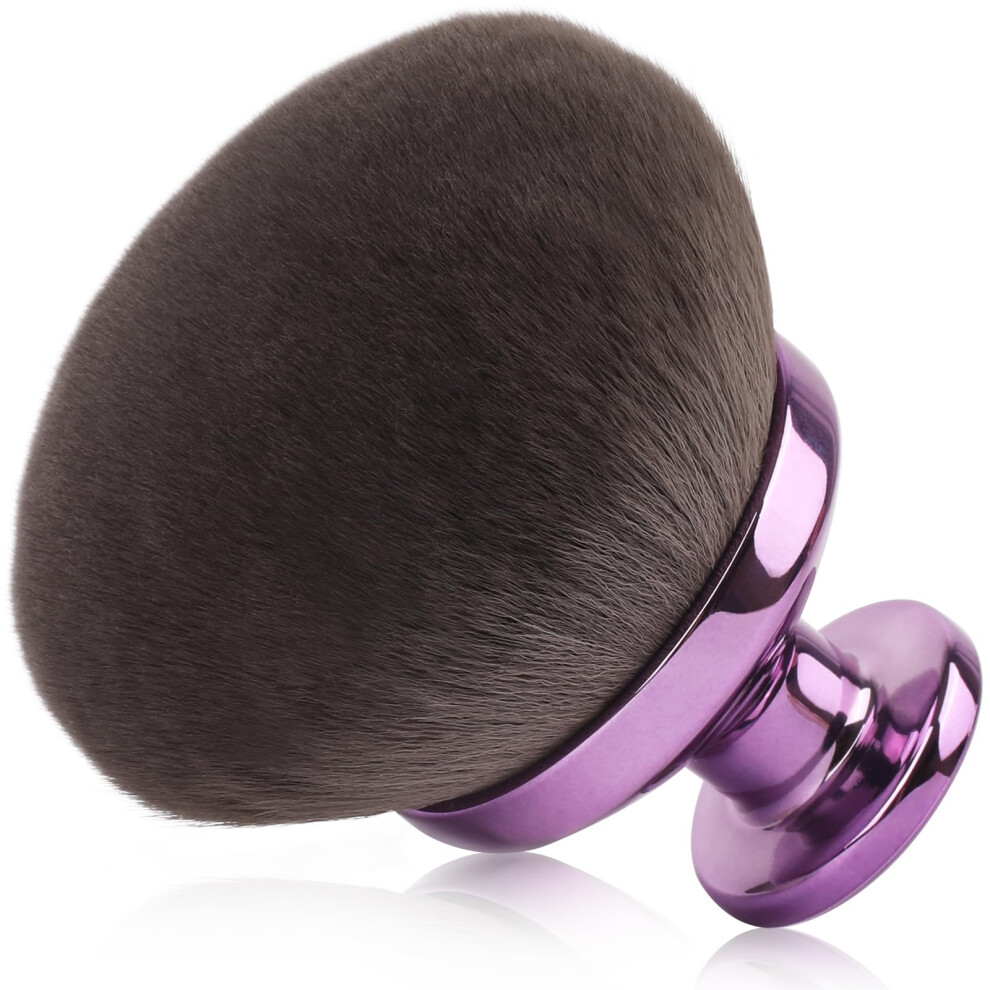 Glor?Rochas 90Mm Extra Large Self Tanner Kabuki Makeup Brush - Ultra Soft Dense Vegan Bristles For Body Makeup Bronzer & Foundation-Applies Tanning Mousse Loti