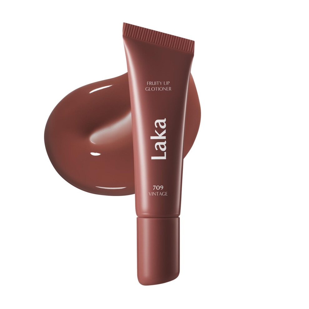 Laka Fruity Lip Glotioner 10Ml/0.33 Fl.oz Lip Gloss With High Shine Vivid Colors Jelly Tip For Hygienic & Easy Application Plumping Conditioner