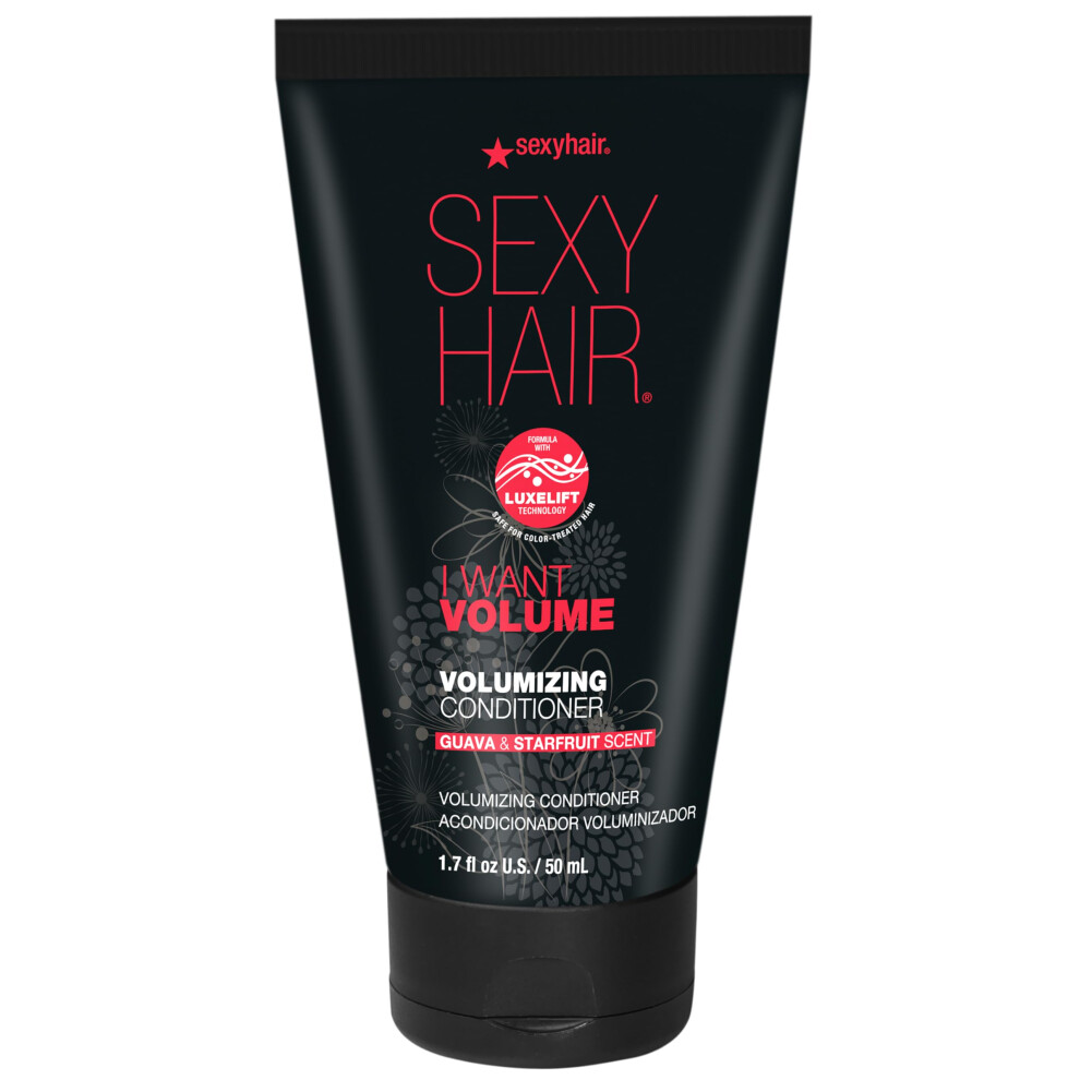 Sexyhair I Want Volume Conditioner 1.7Oz | 10% More Volume | Lightweight Formula | All Hair Types