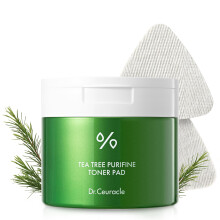 Dr.Ceuracle Tea Tree Purifine Toner Pad  Koreanische Hautpflege, mildes Peeling und Porenpflege, doppelt strukturierte Gesichtspads mit PHA, Zin